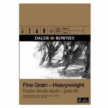 Daler Rowney Fine Grain Heavyweight Pad A4 200gsm