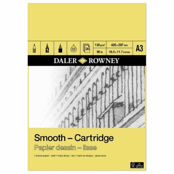 Daler Rowney Smooth Cartridge Pad A3 130gsm