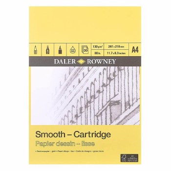 Daler Rowney Smooth Cartridge Pad A4 130gsm