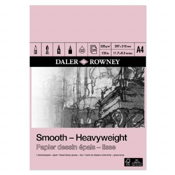 Daler Rowney Smooth Heavyweight Pad A4 220gsm