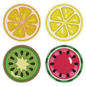 Diamond Dotz - Coasters 4 Pack - Tutti Frutti