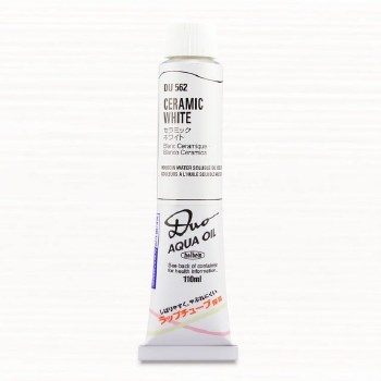 Holbein DUO Aqua Oil 110ml - Ceramic White
