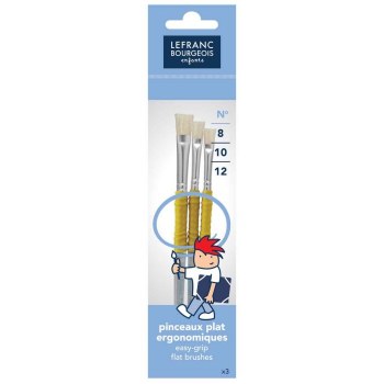 Lefranc & Bourgeois Enfants - Easy Grip Hog Brush Set 3pcs