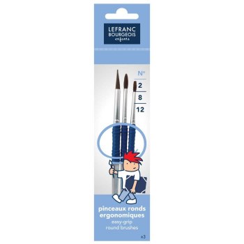 Lefranc & Bourgeois Enfants - Easy Grip Pony Brush Set 3 pcs