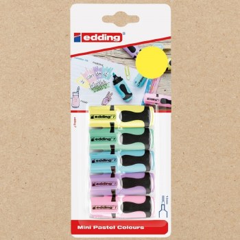 Edding Mini Highlighters Pastel Colours Pack