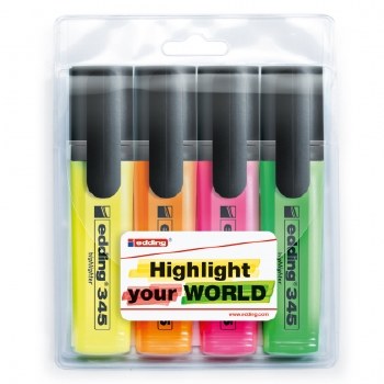 Edding 345 Highlighter 4s