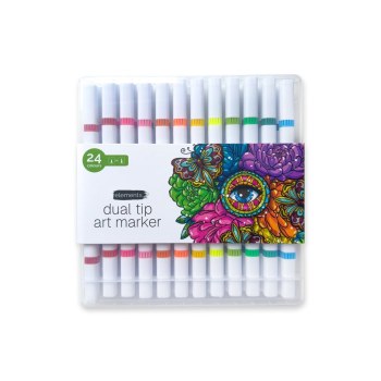 Elements Waterbased Dual Tip Markers - 24pk