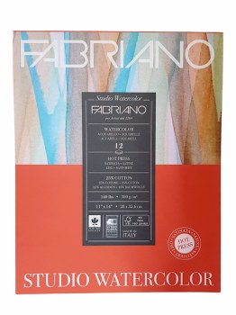Fabriano Studio 11x14'' Hot Pressed 300gsm 12 sheets