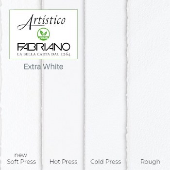 Fabriano Artistico Extra White Cold Pressed/NOT 56x76cm 300gsm (Min 3 Sheets)
