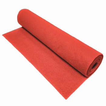 Felt Roll 45cmx5m Red