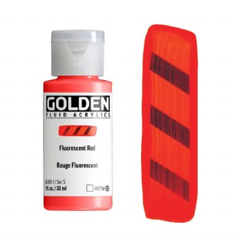 Golden Fluid 30ml Fluorescent Red