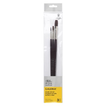 Winsor & Newton - Galeria Long Handle Brush Set of 3 - V1