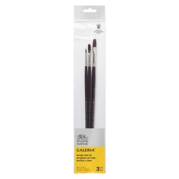 Winsor & Newton - Galeria Long Handle Brush Set of 3 - V2