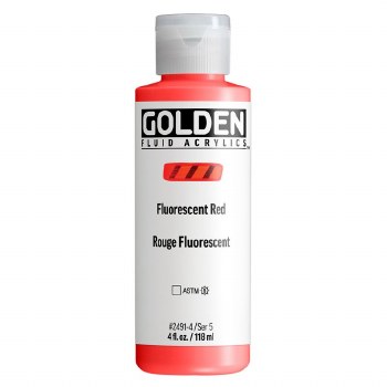 Golden Fluid 118ml - Fluorescent Red
