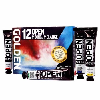 Golden OPEN 12 Acrylic Mixing Set
