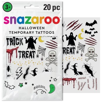 Snazaroo Halloween Temporary Tattoos - 20pcs B