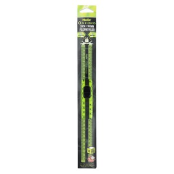 Helix 30cm Green Marble Folding Ruler