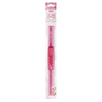 Helix 30cm Pink Marble Folding Ruler