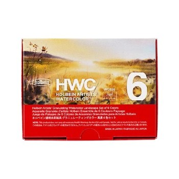 Holbein Artist's Granulating Watercolour Land Set of 6