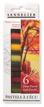 Sennelier 1/2 Soft Pastels Set of 6 - Autumnal Landscape