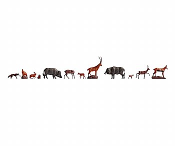 Model Figures Set of 12 Forest Animals
