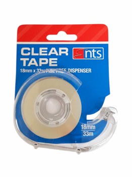 NTS Clear Tape with Dispenser