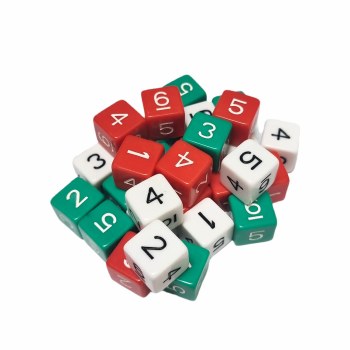 Number Dice 15mm 30s