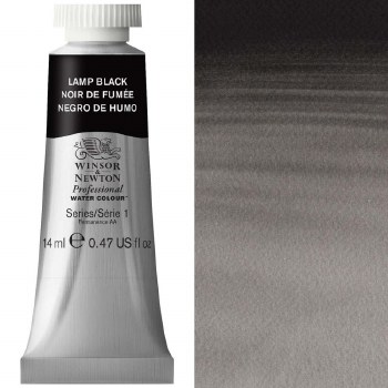 W&N Professional Watercolour 14ml Lamp Black