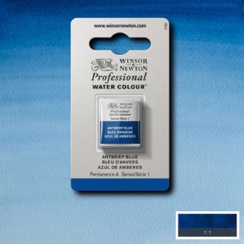 W&N Professional Watercolour Half Pan Antwerp Blue