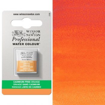 W&N Professional Watercolour Half Pan Cadmium Free Orange