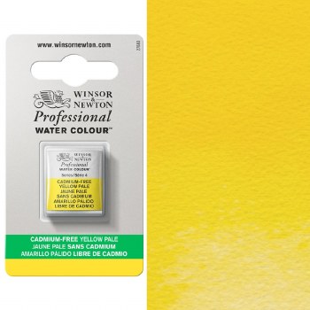 W&N Professional Watercolour Half Pan Cadmium Free Yellow Pale