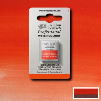 W&N Professional Watercolour Half Pan Cadmium Scarlet