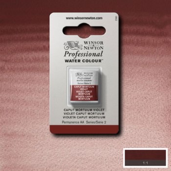 W&N Professional Watercolour Half Pan Caput Mortuum Violet