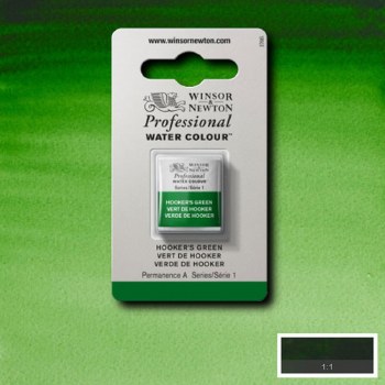 W&N Professional Watercolour Half Pan Hooker's Green