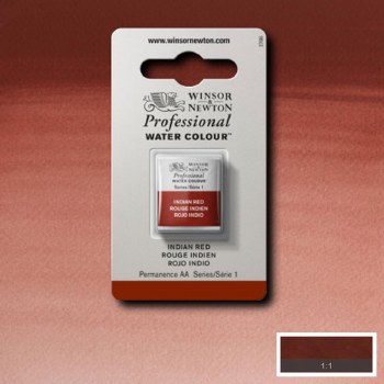 W&N Professional Watercolour Half Pan Indian Red