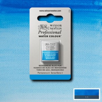 W&N Professional Watercolour Half Pan Manganese Blue Hue