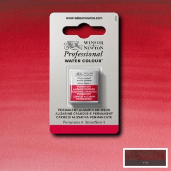 W&N Professional Watercolour Half Pan Permament Alizarin Crimson