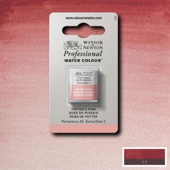 W&N Professional Watercolour Half Pan Potter's Pink