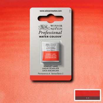 W&N Professional Watercolour Half Pan Scarlet Lake