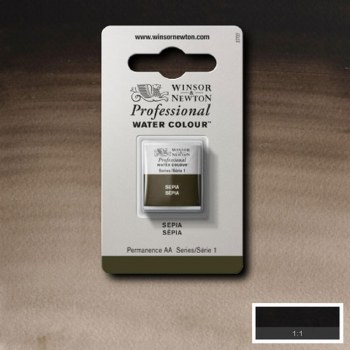 W&N Professional Watercolour Half Pan Sepia