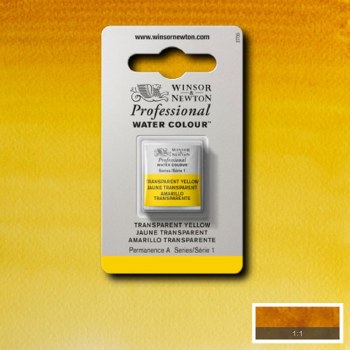 W&N Professional Watercolour Half Pan Transparent Yellow
