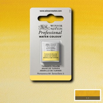 W&N Professional Watercolour Half Pan Turners Yellow