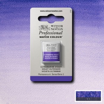 W&N Professional Watercolour Half Pan Ultramarine Violet