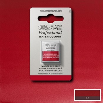 W&N Professional Watercolour Half Pan Winsor Red Deep