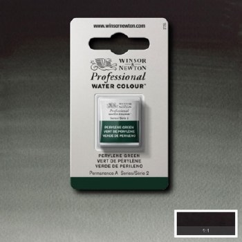 W&N Professional Watercolour Half Pan Perylene Green