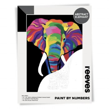 Paint by Numbers Abstract Elephant
