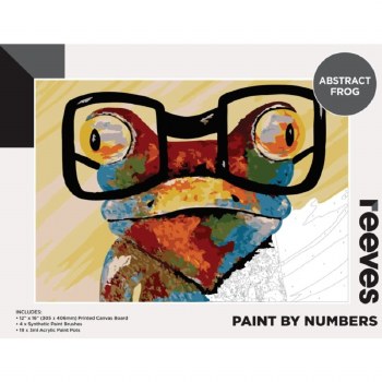Paint by Numbers Abstract Frog
