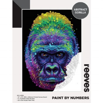 Paint by Numbers Abstract Gorilla