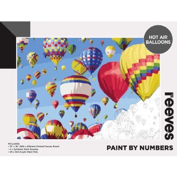 Paint by Numbers Hot Air Balloons
