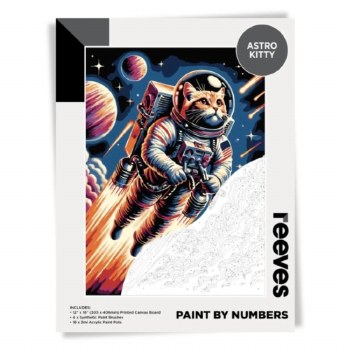 Paint by Numbers Astro Kitty